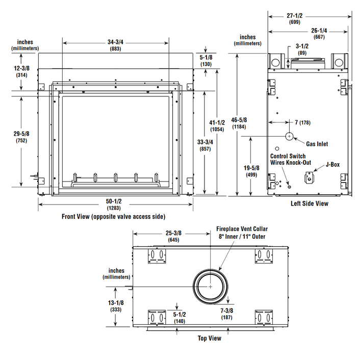 Superior DRT63ST 40-Inch Direct Vent Gas Fireplace