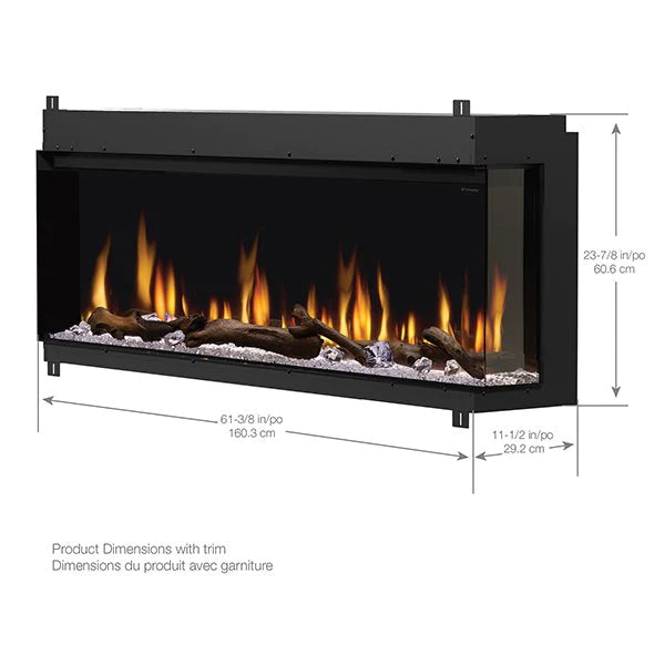 Dimplex Ignite XL Bold 60" Linear 3 Sided Electric Fireplace XLF6017-XD