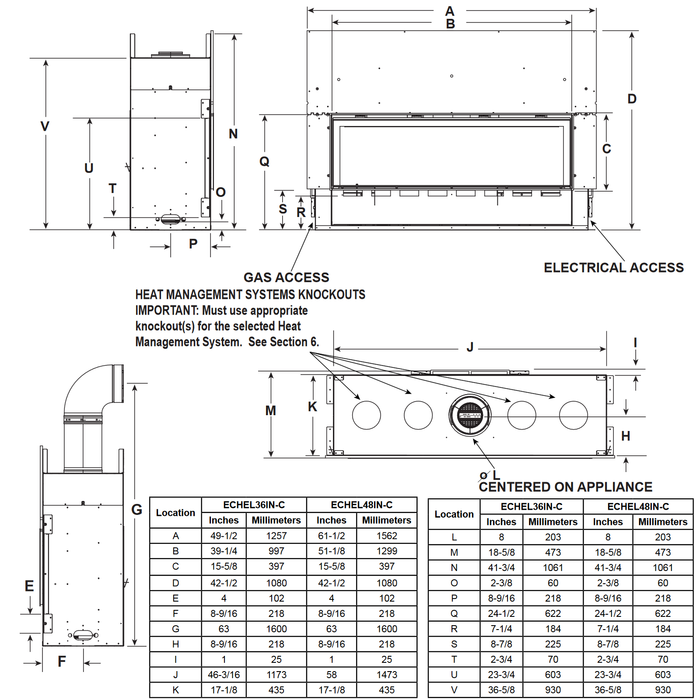 Majestic Echelon II 48-Inch Direct Vent Gas Fireplace