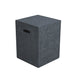 Elementi Square Dark Gray Travertine Texture Tank Cover ONB016