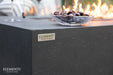 Elementi Andes OFG309 Dark Gray Fire Table With Internal Propane Tank Holder Close up Image 