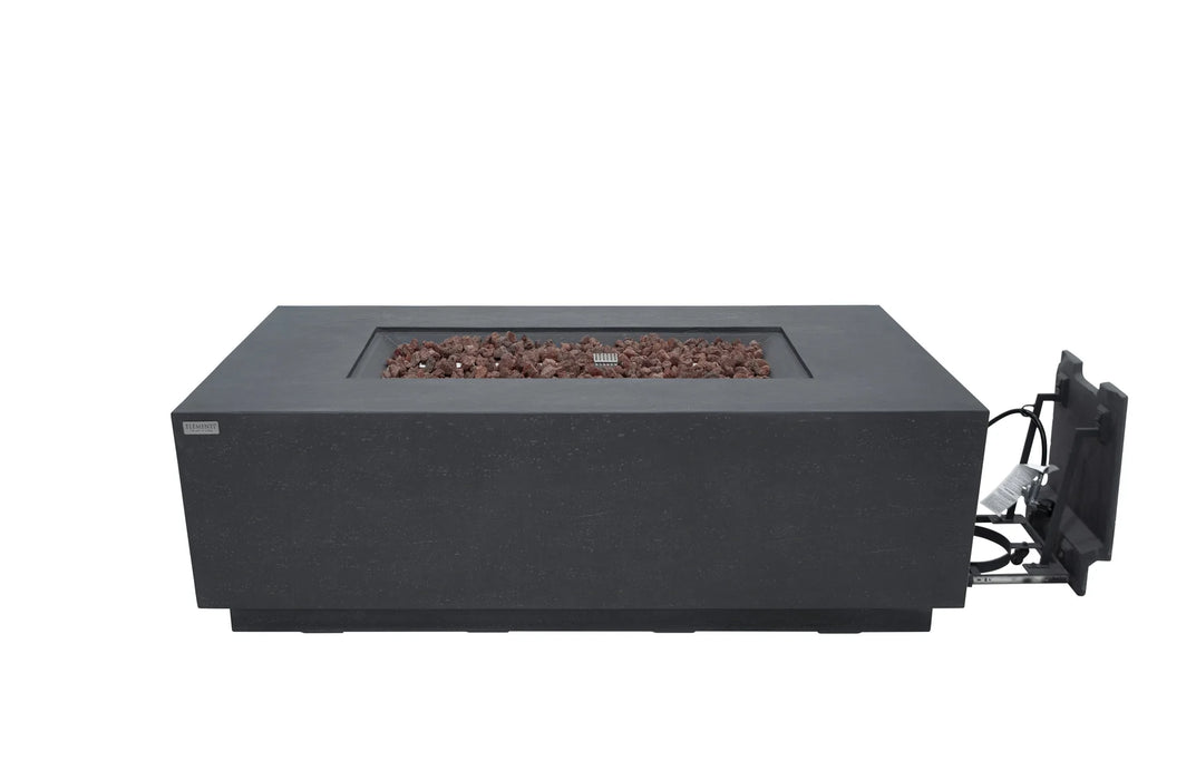 Elementi Andes OFG309 Dark Gray Fire Table With Internal Propane Tank Holder