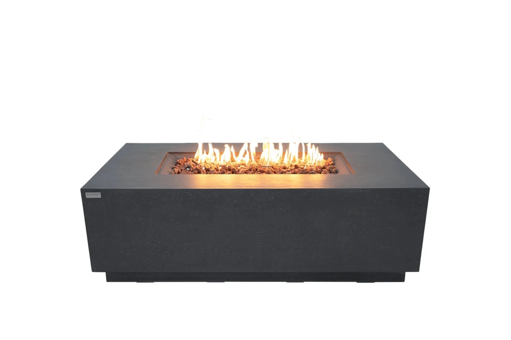 Elementi Andes OFG309 Dark Gray Fire Table With Internal Propane Tank Holder Image with White Background