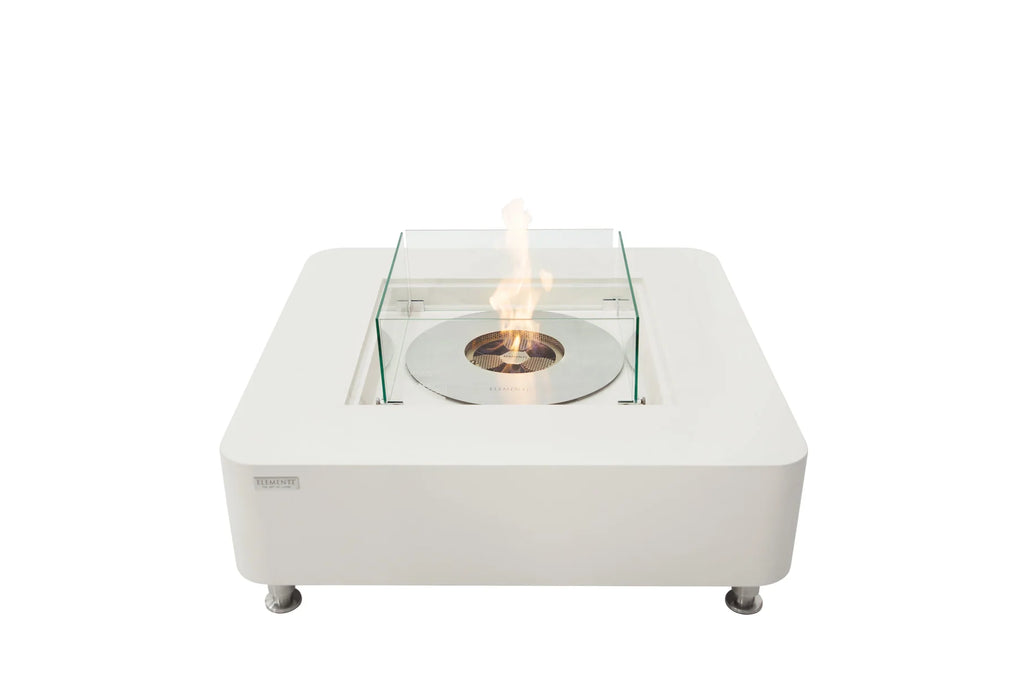 Elementi Perth ECG02 Cream White Ethanol Fire Pit Table