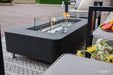 Elementi Sydney ECG01 Slate Black Ethanol Rectangular Fire Pit Table