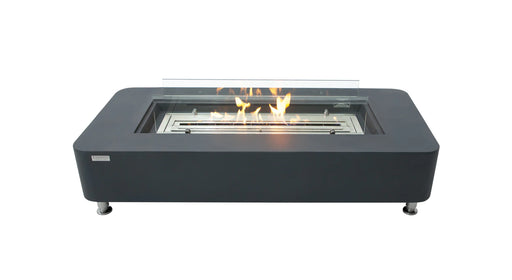 Elementi Sydney ECG01 Slate Black Ethanol Rectangular Fire Pit Table