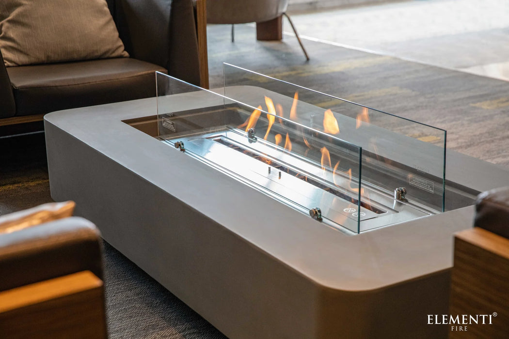 Elementi Sydney ECG01 Space Gray Ethanol Rectangular Fire Pit Table