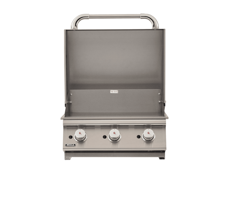 Bull Stockman 24-Inch 3-Burner Built In Gas Griddle Head - 97008