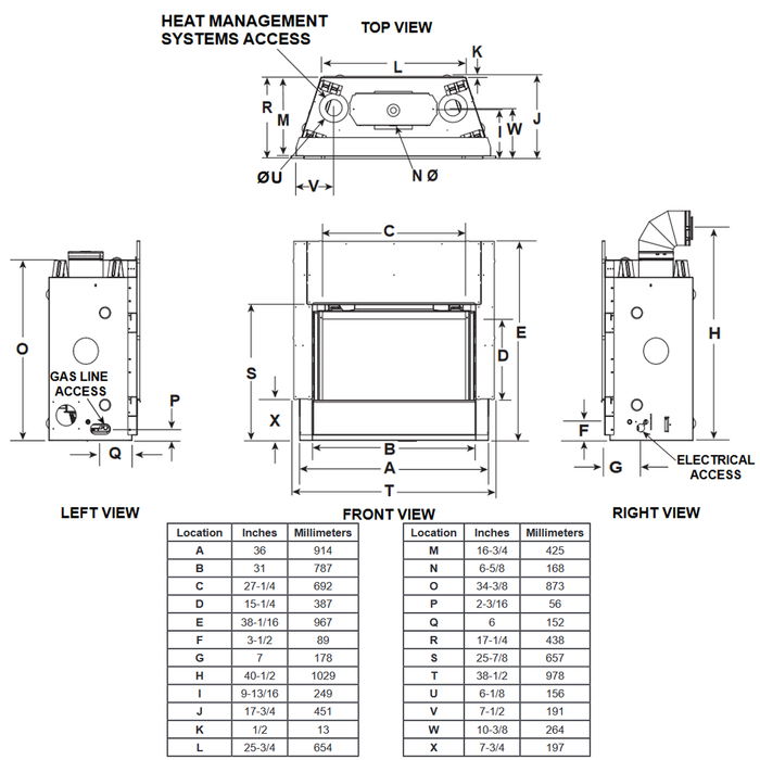 Majestic Jade 32-Inch Direct Vent Gas Fireplace