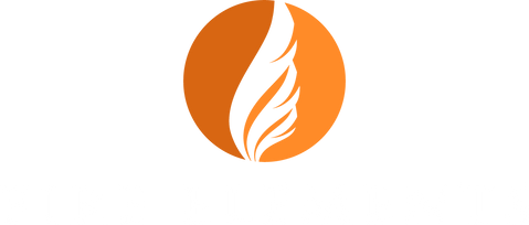 Fire Elements White Text Logo
