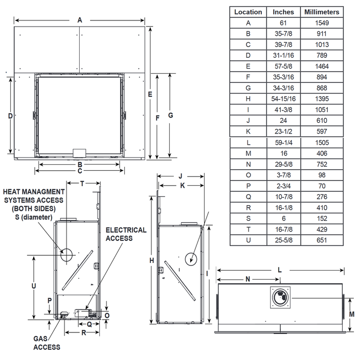 Majestic Marquis II 36-Inch Direct Vent Gas Fireplace