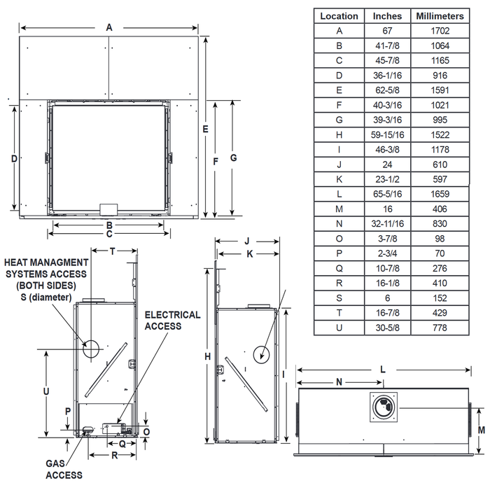 Majestic Marquis II 42-Inch Direct Vent Gas Fireplace