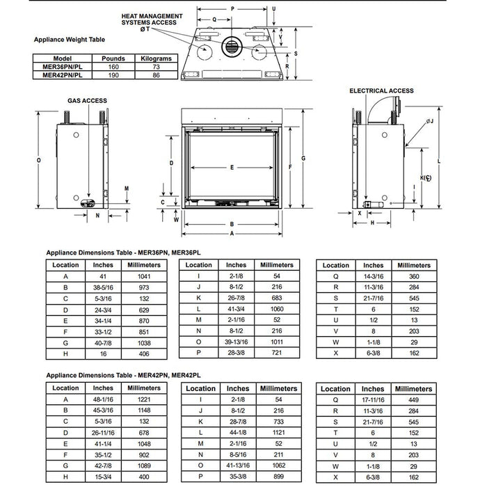 Majestic Meridian 36-Inch Platinum Direct Vent Gas Fireplace