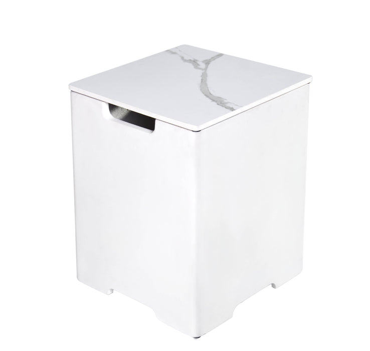 Elementi Plus Square Marble Porcelain Tank Cover ONB401