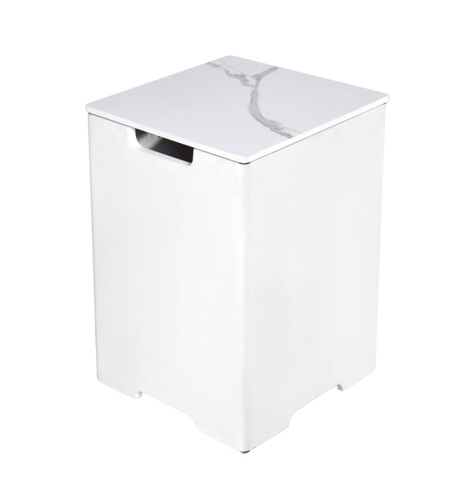 Elementi Plus Square Marble Porcelain Tank Cover ONB402