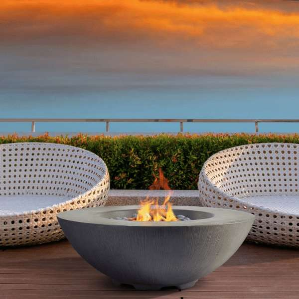 Pyromania Fire Shangri-la 41-Inch Round Concrete Fire Pit