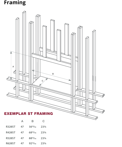 Montigo Exemplar R620ST See Through Direct Vent Gas Fireplace