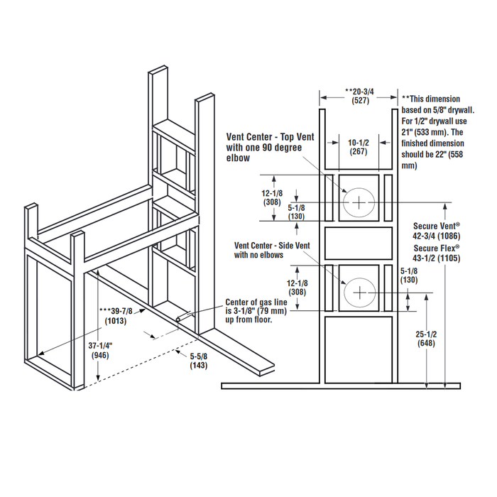 Superior DRT35ST 35-Inch Direct Vent Gas Fireplace