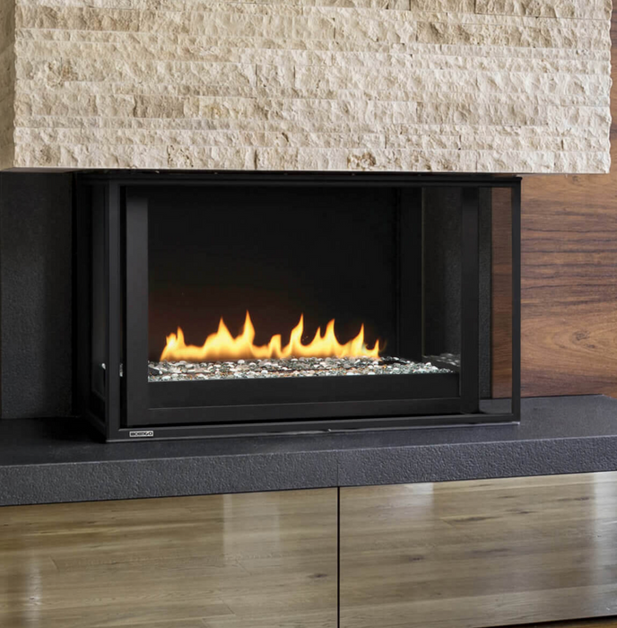 Montigo Divine Bay 38-Inch Contemporary Direct Vent Gas Fireplace