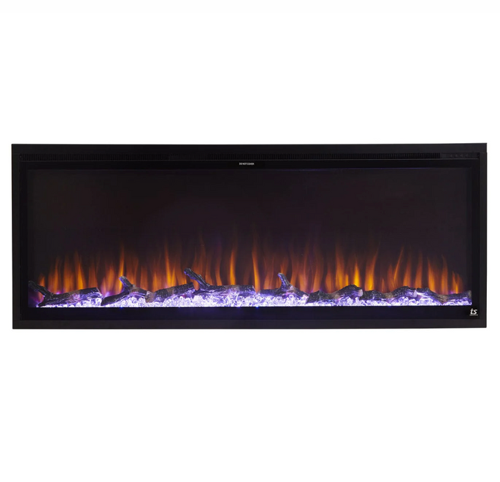 Touchstone -  Sideline Elite Smart 80036 50 Inch WiFi-Enabled Recessed Electric Fireplace (Alexa/Google Compatible)