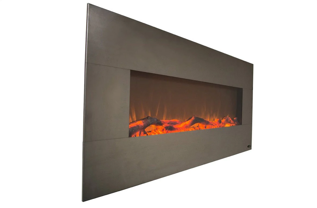 Touchstone - Onyx Stainless 80026 50 Inch Wall Mounted Electric Fireplace