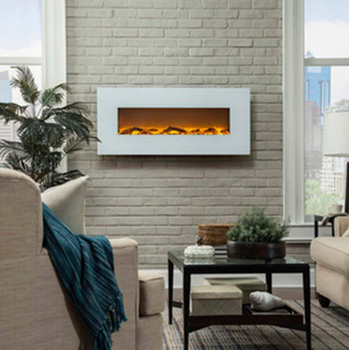 Touchstone - Ivory 80002 50 Inch Wall Mounted Electric Fireplace