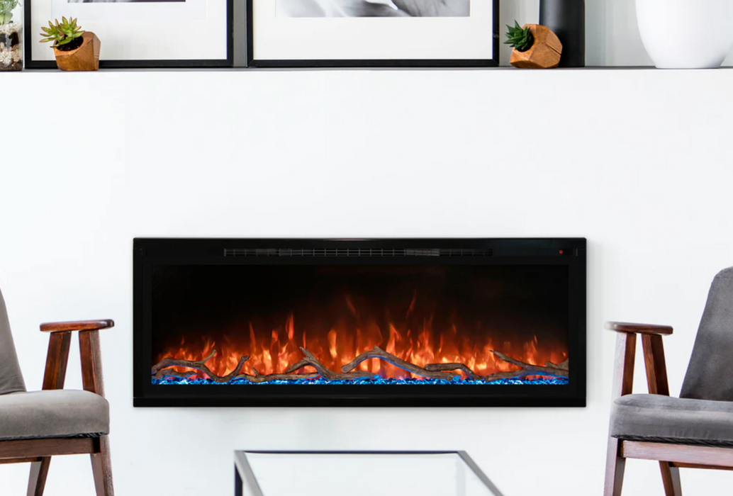 Modern Flames - Spectrum Slimline 100" Built-In Electric Fireplace - SPS-100B