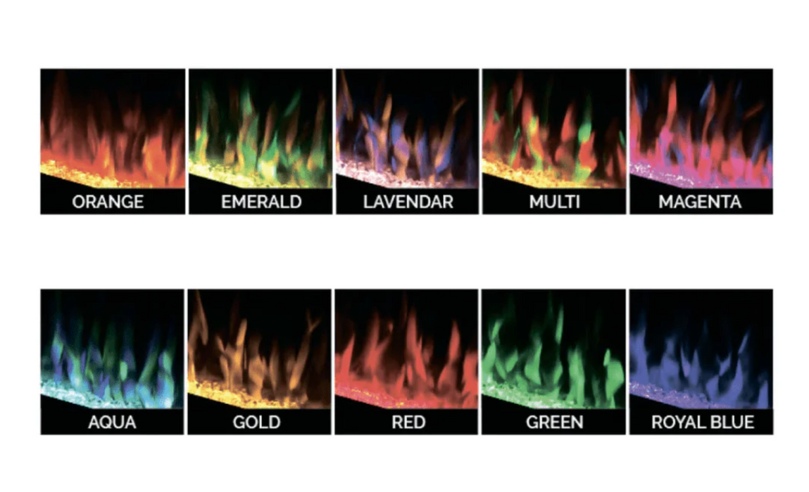 Modern Flames Electric Fireplace Display Colors