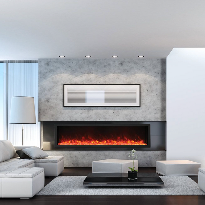 Amantii - Panorama Deep & Xtra Tall Full View Smart Electric Fireplace
