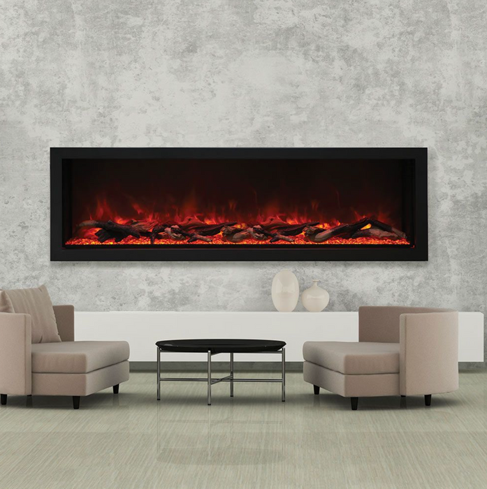 Amantii - Panorama Deep & Xtra Tall Full View Smart Electric Fireplace