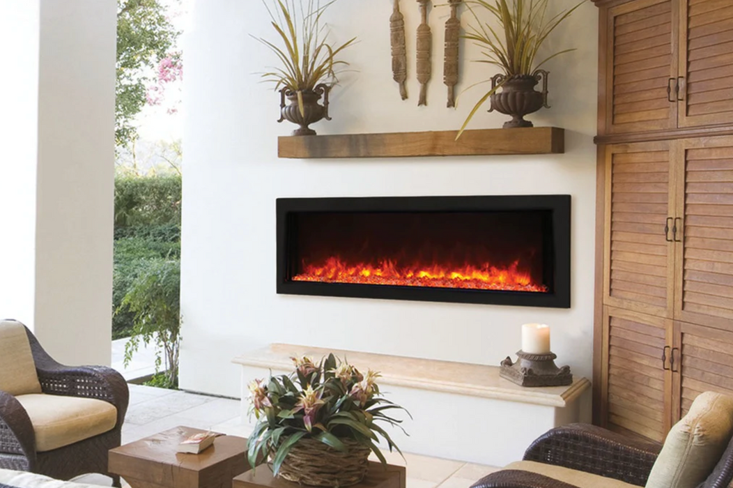 Amantii - Panorama Xtra Slim Full View Smart Electric Fireplace
