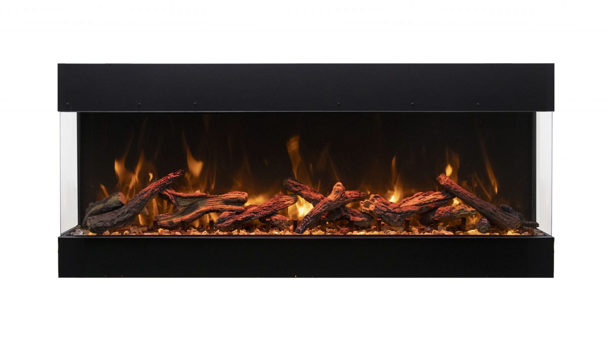 Amantii - True View Bespoke 3 Sided Built In Electric Fireplace