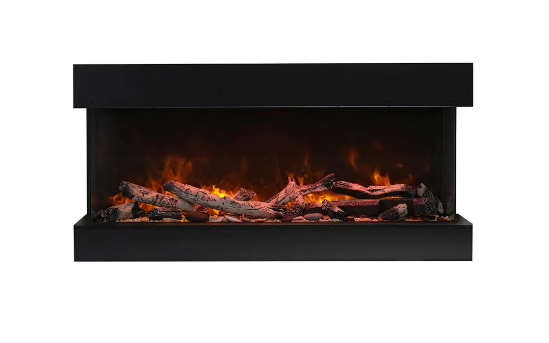 Amantii - True View XL Deep Smart 3 Sided Built In Electric Fireplace