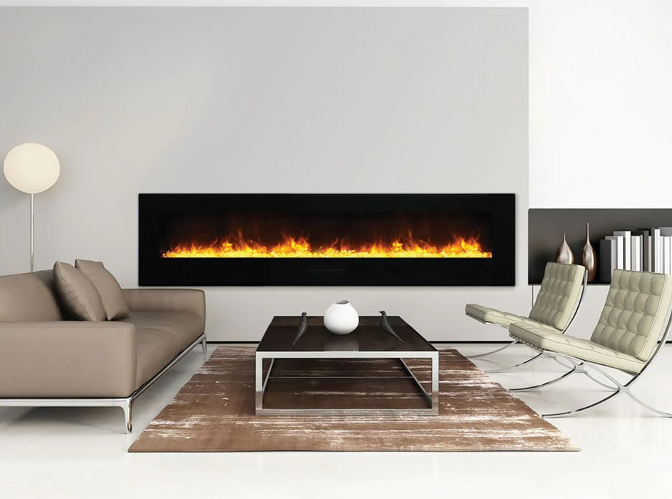 Amantii - Wall Mount / Flush Mount Smart Wifi Enabled Electric Fireplace