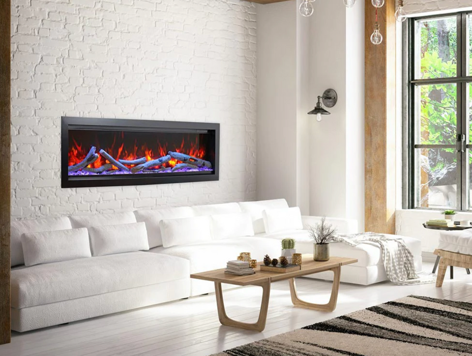 Amantii - Symmetry Bespoke Smart Built In Indoor / Outdoor Electric Fireplace