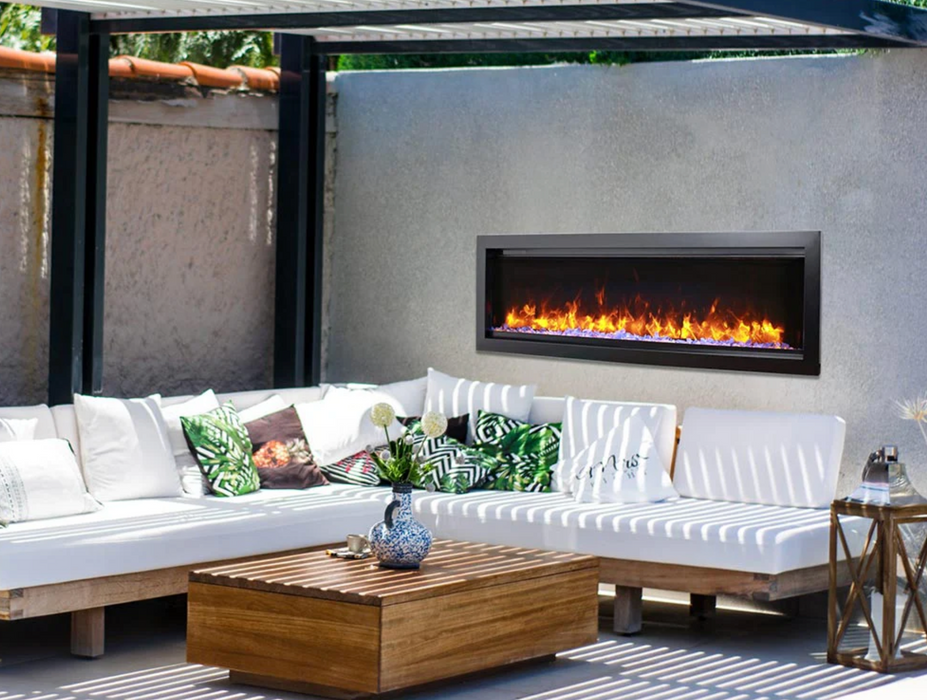 Amantii - Symmetry Bespoke Smart Built In Indoor / Outdoor Electric Fireplace