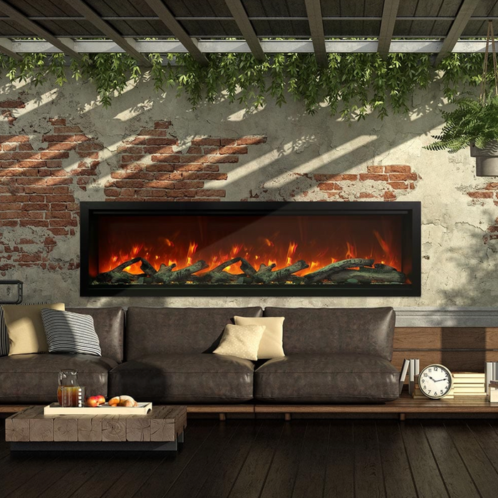 Amantii - Symmetry Xtra Tall Smart Wifi Enabled Electric Fireplace