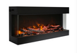Remii Bay Slim Built-In 3 Sided Electric Fireplace Image with White Background
