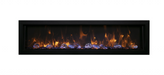 Remii Deep Built-In Electric Fireplace Image with Clear Glass Media Kit and White Background