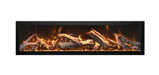 Remii Deep Built-In Electric Fireplace Image With Oak Log Set and White Background