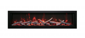 Remii Deep Built-In Electric Fireplace Image with Birch Media Kit and White Background