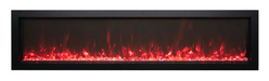 Remii Extra Slim Built-In Electric Fireplace Image with White Background