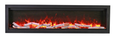 Remii WM Slim Smart Built-In Electric Fireplace with Birch Media Set
