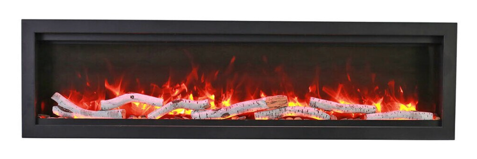 Remii WM Smart Built-In Electric Fireplace With Birch Media Set