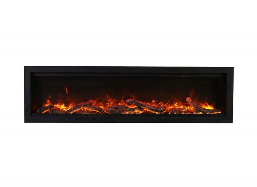Remii WM Smart Built-In Electric Fireplace with Oak Media Kit