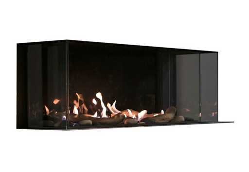 Sierra Flame Toscana 3 Sided Peninsula Linear Gas Fireplace Image with White Background