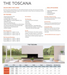 Sierra Flame Toscana 3 Sided Peninsula Linear Gas Fireplace Specifications Sheet