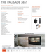 Sierra Flame Palisade 36 Direct Vent Linear Gas Fireplace Specifications Sheet