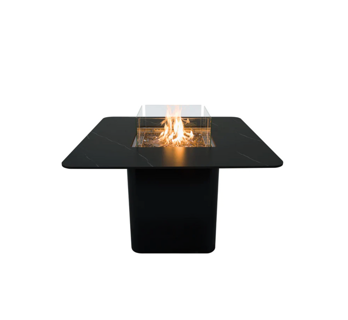 Elementi Plus Brugge Marble Porcelain Dining Fire Table