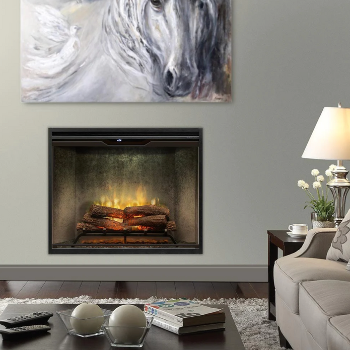 Dimplex Revillusion 36 Inch Portrait Built-In Electric Firebox Herringbone 500002398